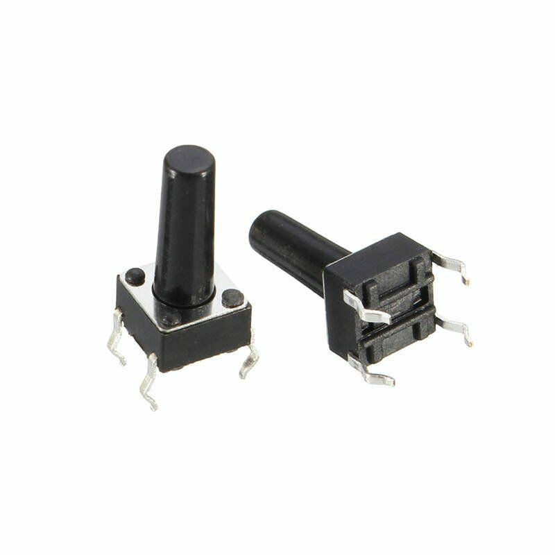 TACT  BUTON  6x6  Siyah 13 mm