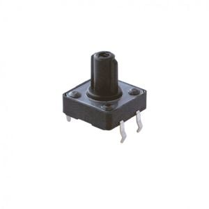 TACT  BUTON  12x12 Siyah 12 mm Kare Çıkıntılı  TC-12 (EBX-A14) IC-203