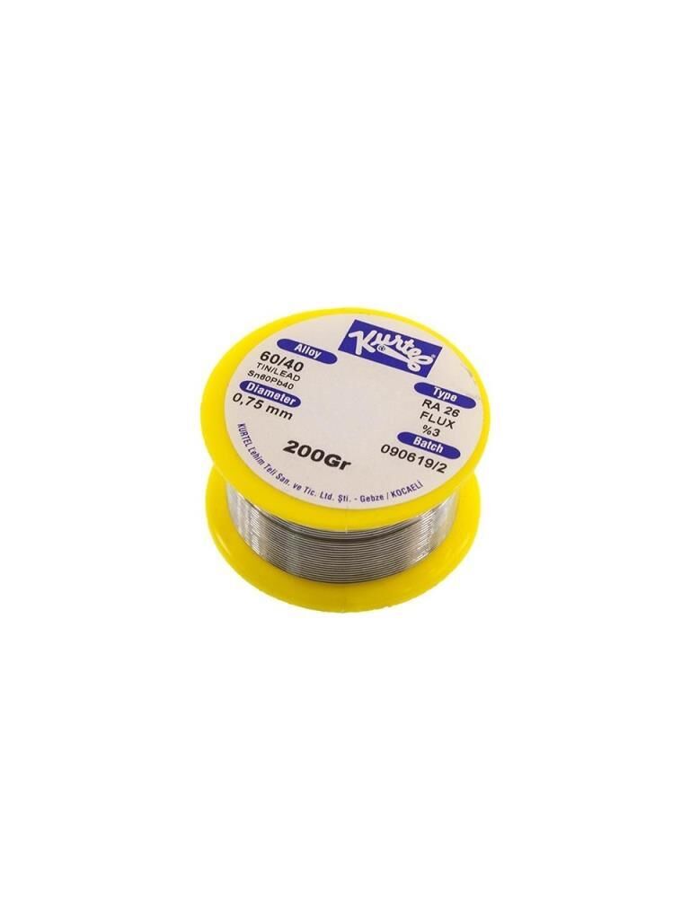 KURTEL 200GR 0,75mm  Sn60/Pb40 LEHİM TELİ