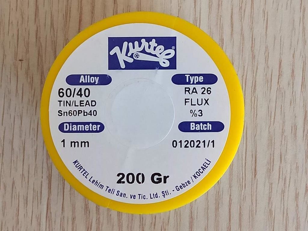 KURTEL 200GR 1mm Sn60/Pb40 LEHİM TELİ