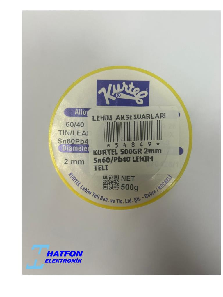 KURTEL 500GR 2mm  Sn60/Pb40 LEHİM TELİ