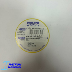 KURTEL 500GR 3mm  Sn60/Pb40 LEHİM TELİ