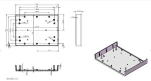 AK-DT-220-A Siyah ASKILI 225x165x60 Plastik Proje Kutusu