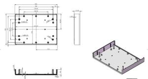 AK-DT-220-A Siyah ASKILI 225x165x60 Plastik Proje Kutusu
