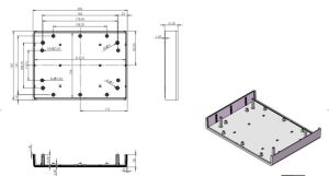 AK-DT-220-A Siyah ASKILI 225x165x60 Plastik Proje Kutusu