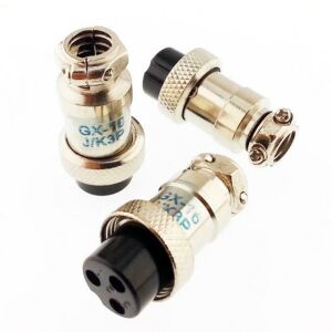 Mike Konnektör 3 Pin Dişi Kablo Tip GX16-3P 16mm I 17,96 TL I