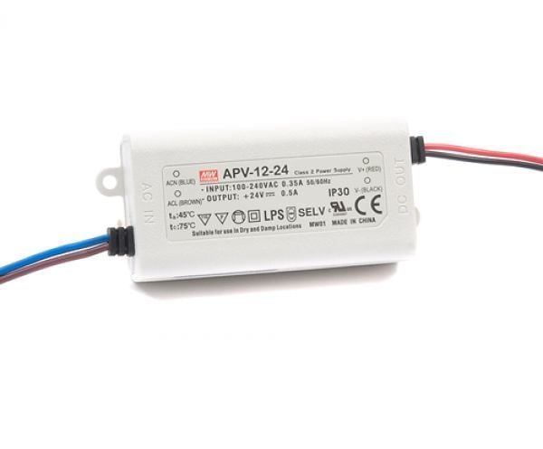 Meanwell Apv-12-24  12w 24v 0,5a Sabit Voltaj Led Driver İp42