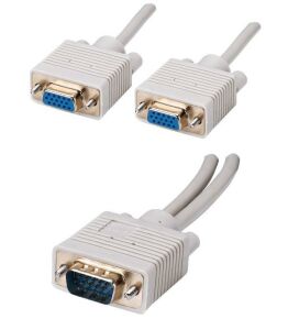 S-link VGA152  Kablo Erkek / Dişi + Dişi 20 Cm  Y Tip Çoklayıcı Adaptör