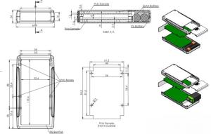 AK-HH-059 Gri 33,5x70x24  AA/9V  Pil Yuvalı Kumanda Kutusu