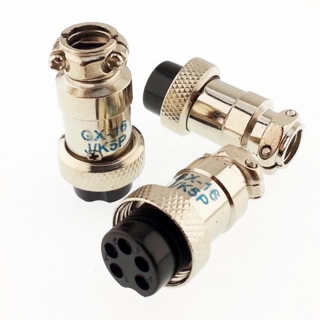 Mike Konnektör 5 Pin Dişi Kablo Tip GX16-5P 16mm