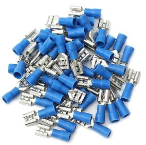 KABLO TERMİNAL DİŞİ 6,3 mm İZOLELİ MAVİ 0,5MM-1,5MM F2-6,4VD