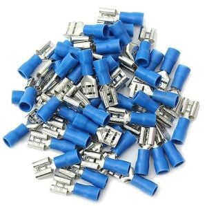 KABLO TERMİNAL DİŞİ 6,3 mm İZOLELİ MAVİ 0,5MM-1,5MM F2-6,4VD