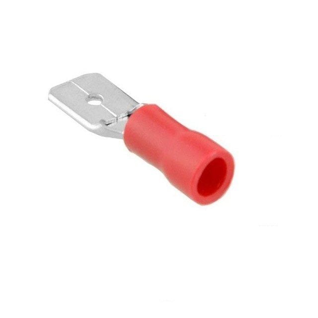 KABLO TERMİNAL ERKEK 6,3 mm İZOLELİ  KIRMIZI 0,5MM-1,5MM  KFE-1638