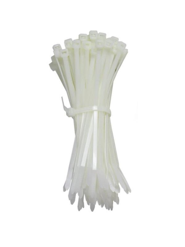 Kablo Bağı 200x4,5 mm Beyaz Etiketli(100 Adet)