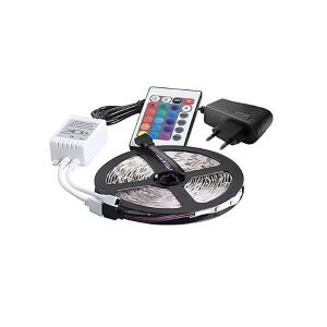 Şerit Led Rgb Set ( 5 Metre Silikonlu 2835 Kılıf Led + Kumanda +Adaptör Tam Set  )