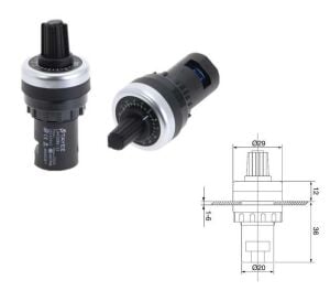 Tayee 10K Potansiyometre Tek Turlu LA42DWQ 0,5w 22mm Çap
