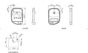 AK-RC-030 37x52 Oval Kumanda Kutusu