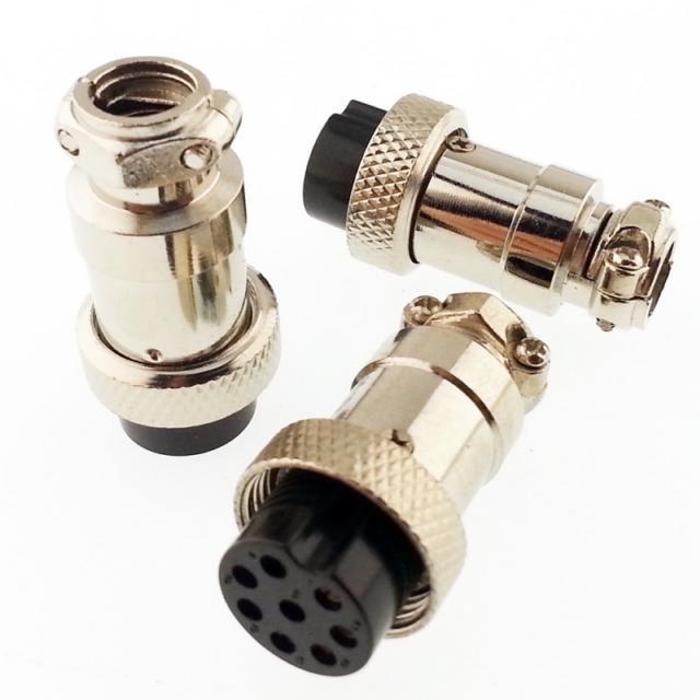 Mike Konnektör 8 Pin Dişi Kablo Tip GX16-8P 16mm