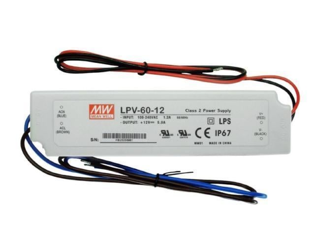 Meanwell Lpv-60-12 60w 12v 5a Sabit Voltaj Led Driver İp67