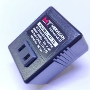 Mervesan MT-20 220-110v Çevirici Transformatör Adaptör Tip Giriş 220v Ac Çıkış 110v Ac 20Va