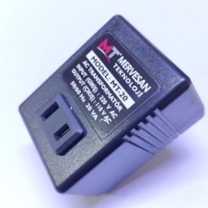 Mervesan MT-20 220-110v Çevirici Transformatör Adaptör Tip Giriş 220v Ac Çıkış 110v Ac 20Va