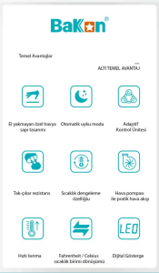 Bakon 852MX İntelligent Isı Ayarlı 2 in 1 Havya İstasyonu 1000W