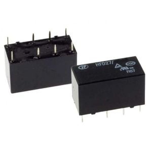 Hongfa Röle, 12V/DC Çift Kontak Telekom Tip HFD27 & 012-S