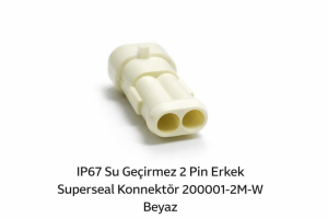 02 Lİ  IP67  ERKEK  SUPERSEAL   200001-2M-W BEYAZ   Contalı