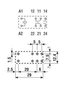 Finder 40.62.9.012.0000 12v 10a Dc 2 Kontak Minyatür Pcb Röle ( Lehim Dağılması Korumalı )