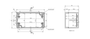 AK-SE-212 115x65x55 ABS IP65 Contalı Kutu