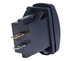 USB ŞARJ SOKET 2X5V 3AMP(12-24V) DİKDÖRTGEN  PANEL TİP IC-266C KIRMIZI