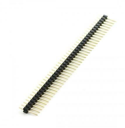 Pin Header Erkek 40 lı 180° 1 Sıra Konnektör  207-1x40s-17 (( Bacak Boyu 17mm ))