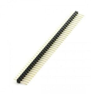 Pin Header Erkek 40 lı 180° 1 Sıra Konnektör  207-1x40s-17 (( Bacak Boyu 17mm ))