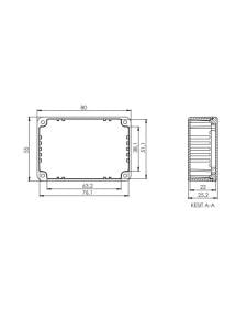 AK-SE-403  80x55x25 Alüminyum Kutu