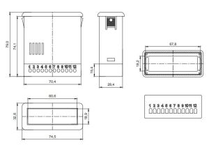 AK-PT-100-A  Siyah  33x75x79  KIRMIZI ŞEF.PLEKSİ