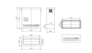 AK-PT-100-A  Siyah  33x75x79  KIRMIZI ŞEF.PLEKSİ