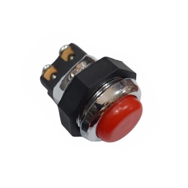 BUTON ASW-98 KIRMIZI 22MM PLASTİK 2 Pin VİDALI BACAK IC-180A-1
