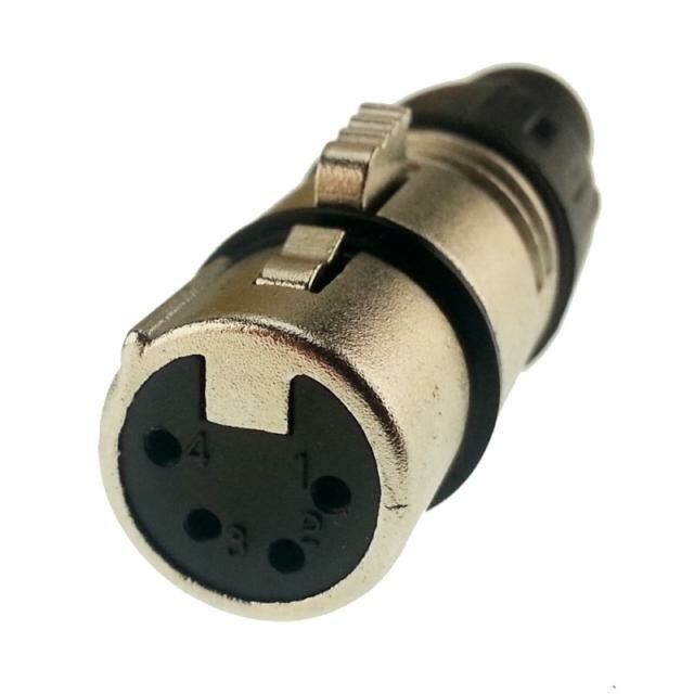 Canon 4 Pin Dişi Kablo Tip XLR Konnektör