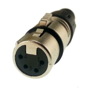 Canon 4 Pin Dişi Kablo Tip XLR Konnektör