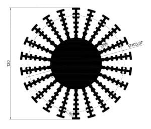 SOĞUTUCU 25830 LSD-120 / 5 CM ALÜMİNYUM