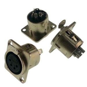 Canon 4 Pin Dişi Şase Tip XLR Konnektör