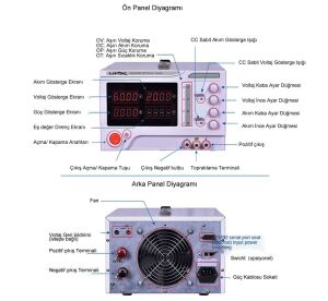 Upx K6010 0-60V 0-10A 10mv 10ma Tek Çıkışlı Dc Ayarlı Güç Kaynağı
