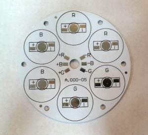 YUVARLAK PCB 6 LED