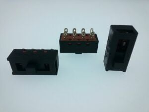 ANAHTAR SÜRGÜLÜ BÜYÜK  XC-2310  8 Bacak ON-OFF-ON SİYAH 10A 250V