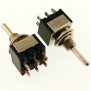SWİTCH TOGGLE MTS-213  ON ~ OFF ~ ( MOM ) YAYLI  6 Pin Mini IC-147
