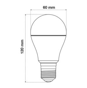 LED AMPUL E27 220V 9W BEYAZ  + 2W KIRMIZI  ÇİFT RENK  WONDEKS