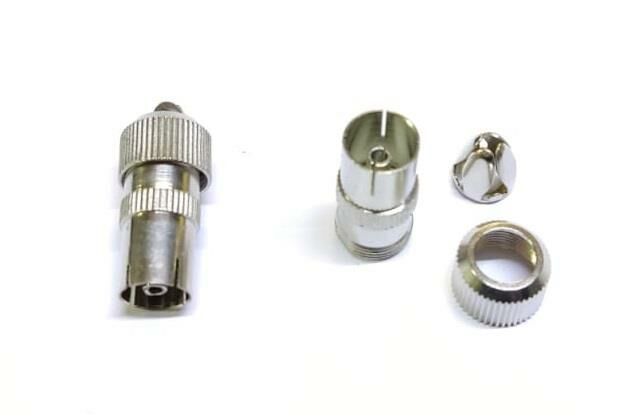 TV ANTEN DİŞİ  NİKEL  Komple METAL 60 ohm