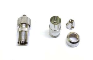 TV ANTEN DİŞİ  NİKEL  Komple METAL 60 ohm
