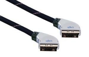 TV Scart- Scart Kablo 3 Metre upTech Scart-202 Gold Plate
