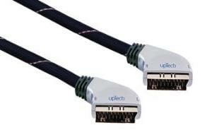 TV Scart- Scart Kablo 3 Metre upTech Scart-202 Gold Plate